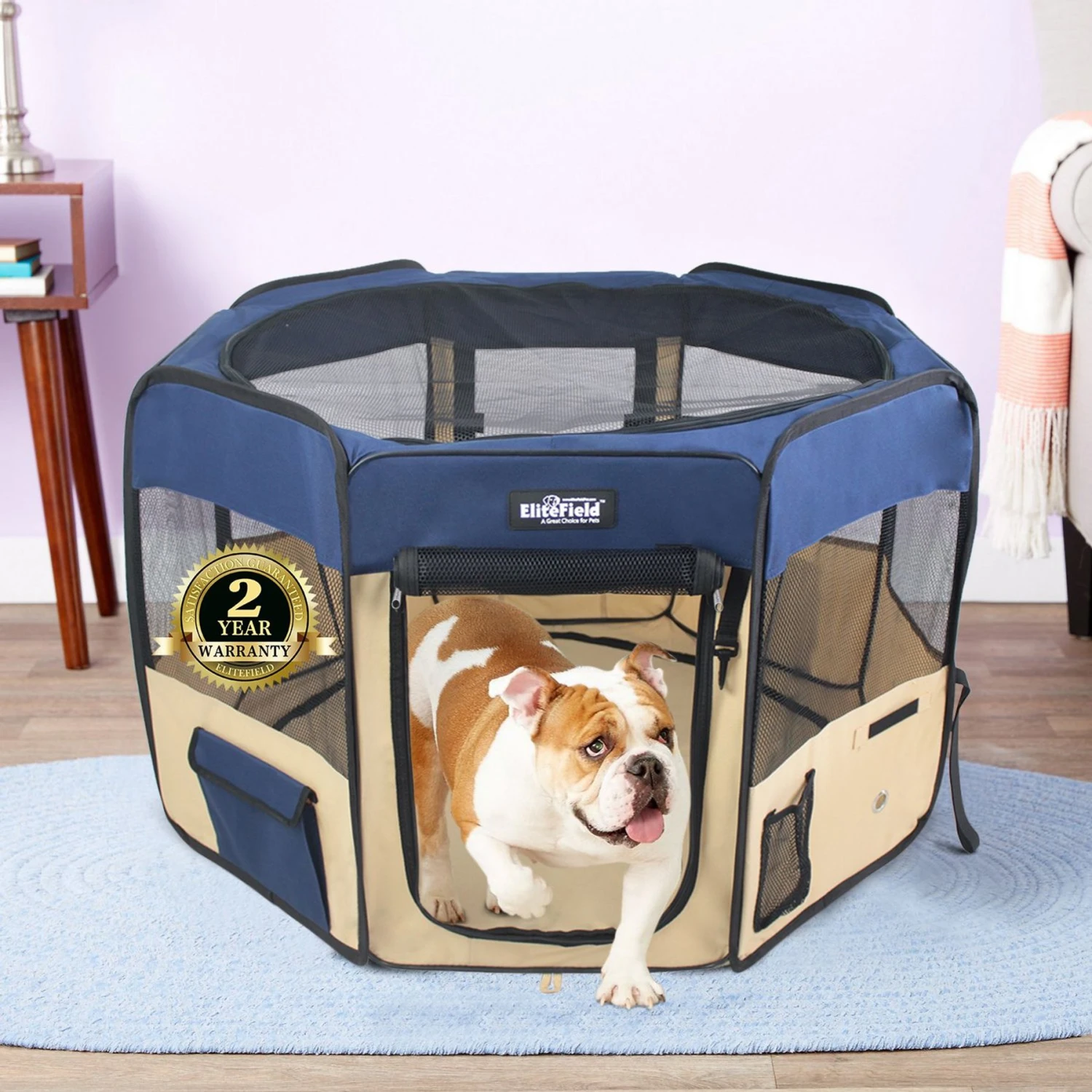 EliteField 2-Door Soft-Sided Dog & Cat Playpen 1 EliteField 2-Door Soft-Sided Dog & Cat Playpen