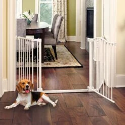 North States Deluxe Hardware Mount Dog Gate, White -Pet Care Sales 200617 PT2. AC SS1800 V1633368722