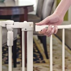 North States Deluxe Hardware Mount Dog Gate, White -Pet Care Sales 200617 PT3. AC SS1800 V1633364082