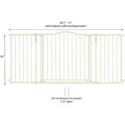 North States Deluxe Hardware Mount Dog Gate, White -Pet Care Sales 200617 PT4. AC SS1800 V1633363593