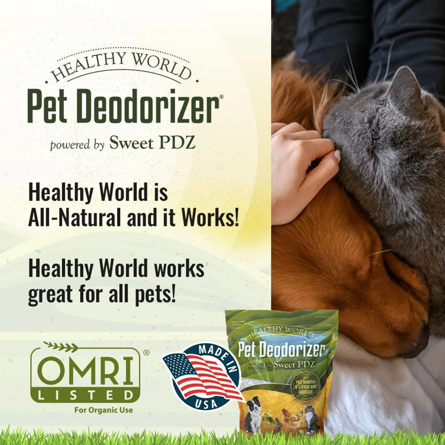 Healthy World Odor Control Pet Deodorizer, 3.5-lb Bag 6 Healthy World Odor Control Pet Deodorizer, 3.5-lb Bag - Image 6