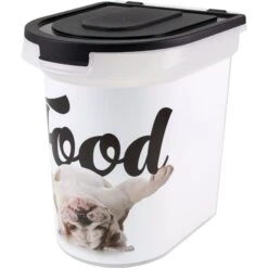 Paw Prints Bulldog Pet Food Storage Container, 26-lb -Pet Care Sales 206532 PT4. AC SS1800 V1571924351