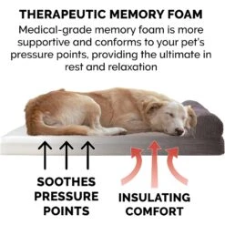 FurHaven Chaise Lounge Memory Top Cat & Dog Bed With Removable Cover -Pet Care Sales 206599 PT5. AC SS1800 V1585666370