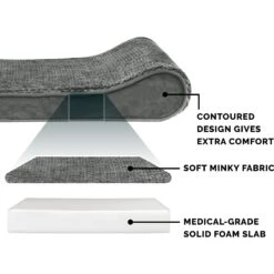 FurHaven Minky Plush Luxe Lounger Orthopedic Cat & Dog Bed With Removable Cover 14 FurHaven Minky Plush Luxe Lounger Orthopedic Cat & Dog Bed With Removable Cover -Pet Care Sales 206687 PT5. AC SS1800 V1625265162
