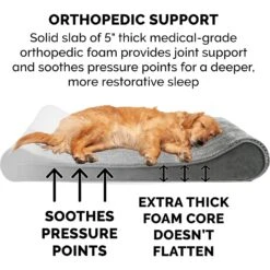 FurHaven Minky Plush Luxe Lounger Orthopedic Cat & Dog Bed With Removable Cover 15 FurHaven Minky Plush Luxe Lounger Orthopedic Cat & Dog Bed With Removable Cover -Pet Care Sales 206687 PT6. AC SS1800 V1625264282