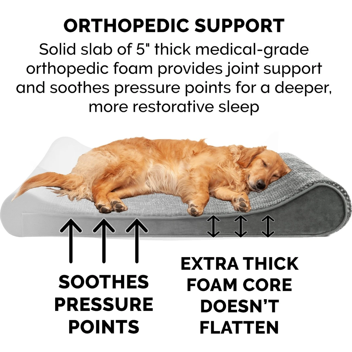 FurHaven Minky Plush Luxe Lounger Orthopedic Cat & Dog Bed With Removable Cover 7 FurHaven Minky Plush Luxe Lounger Orthopedic Cat & Dog Bed With Removable Cover - Image 7