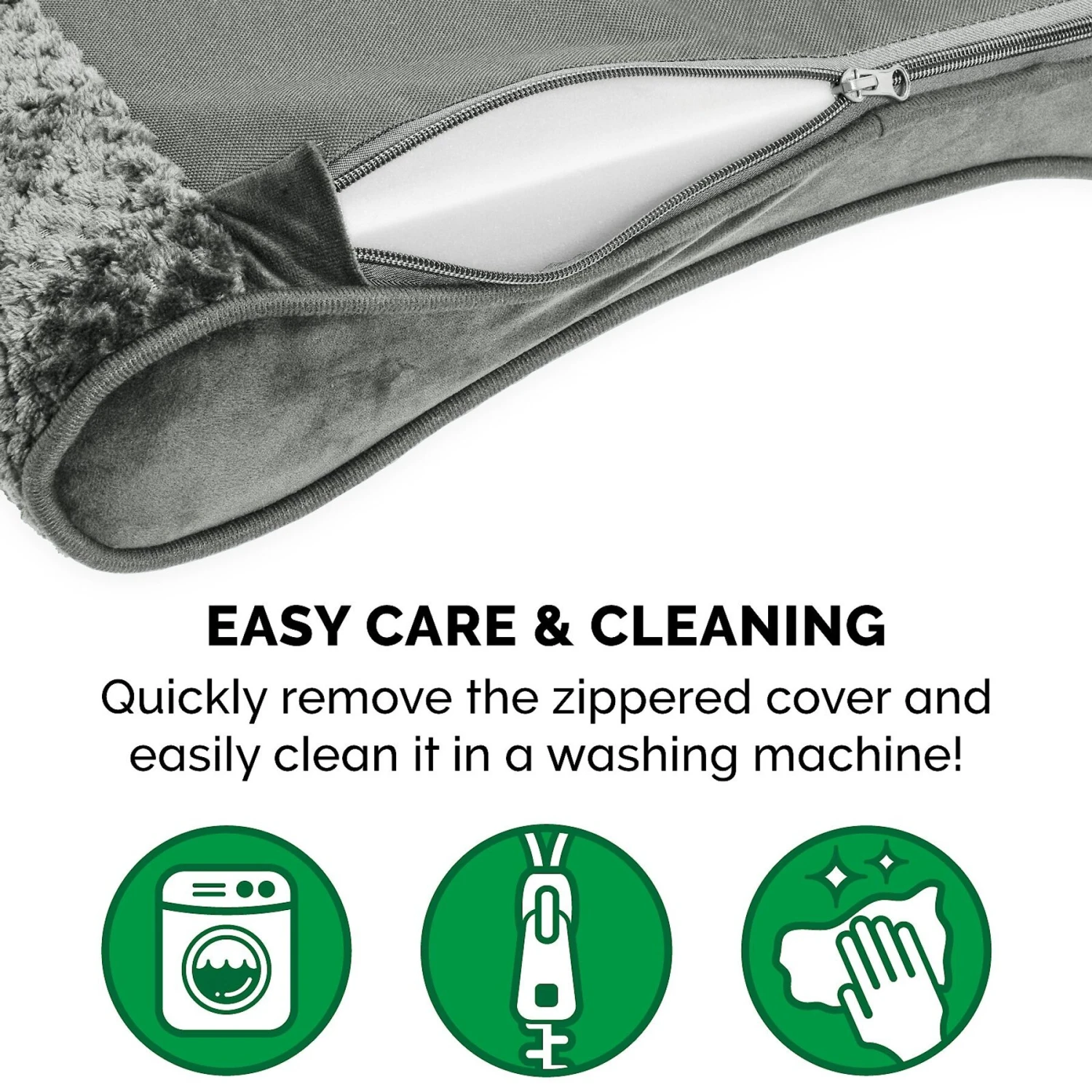 FurHaven Minky Plush Luxe Lounger Orthopedic Cat & Dog Bed With Removable Cover 9 FurHaven Minky Plush Luxe Lounger Orthopedic Cat & Dog Bed With Removable Cover - Image 9