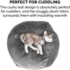 FurHaven Plush Ball Pillow Dog Bed With Removable Cover 16 FurHaven Plush Ball Pillow Dog Bed With Removable Cover -Pet Care Sales 206757 PT7. AC SS1800 V1617150108