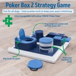 TRIXIE Poker Box 2 Activity Strategy Game Dog Toy 11 TRIXIE Poker Box 2 Activity Strategy Game Dog Toy -Pet Care Sales 207409 PT3. AC SS1800 V1686340004