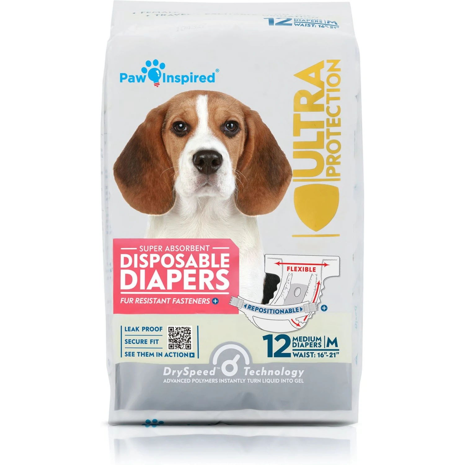 Paw Inspired Disposable Female Dog Diapers 1 Paw Inspired Disposable Female Dog Diapers