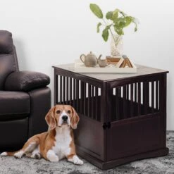 Casual Home End Table Dog Crate