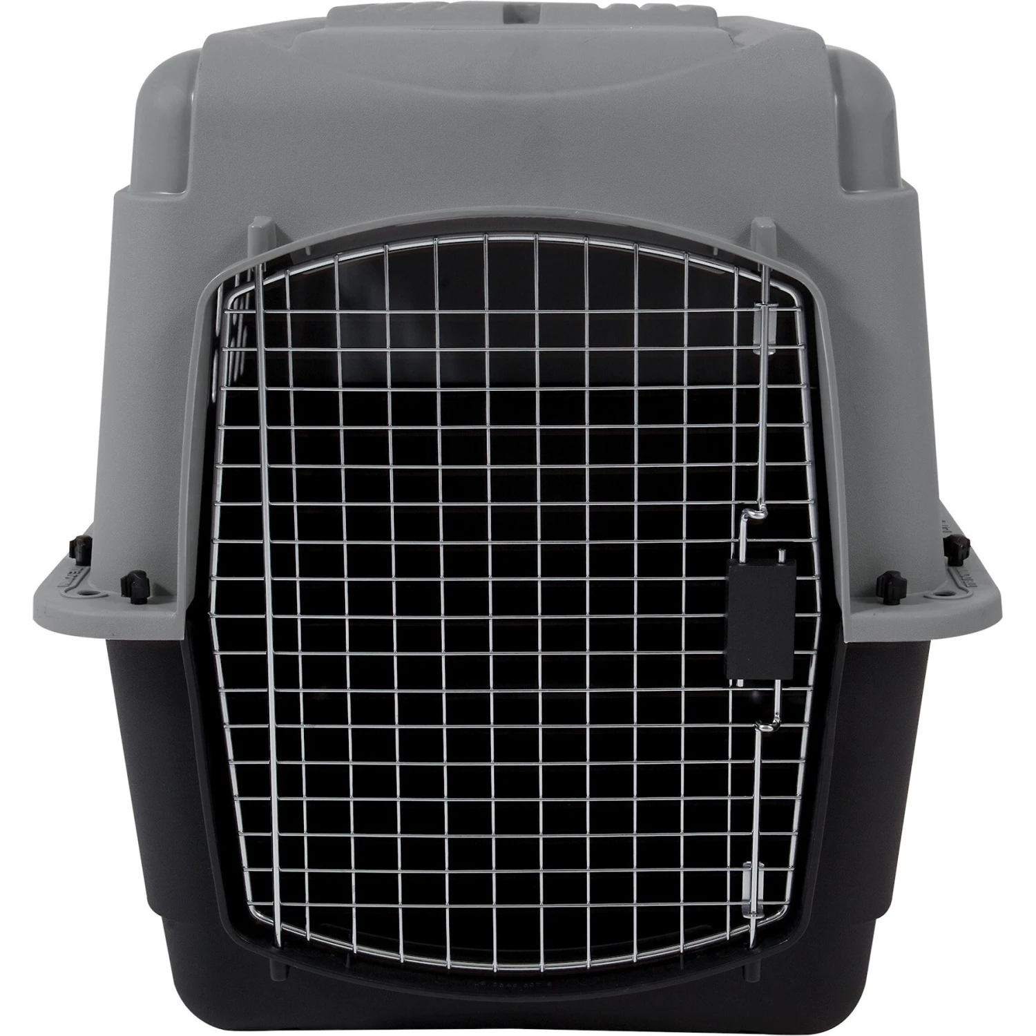 Aspen Pet Traditional Dog & Cat Kennel, Gray/Black 2 Aspen Pet Traditional Dog & Cat Kennel, Gray/Black - Image 2