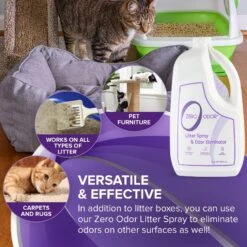 Zero Odor Litter Spray & Pet Odor Eliminator, 64-oz Bottle 12 Zero Odor Litter Spray & Pet Odor Eliminator, 64-oz Bottle -Pet Care Sales 214708 PT3. AC SS1800 V1661829899