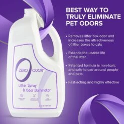 Zero Odor Litter Spray & Pet Odor Eliminator, 64-oz Bottle 15 Zero Odor Litter Spray & Pet Odor Eliminator, 64-oz Bottle -Pet Care Sales 214708 PT6. AC SS1800 V1661830819