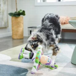 Pixar Buzz Lightyear Plush With Rope Squeaky Dog Toy -Pet Care Sales 220593 PT3. AC SS1800 V1612366641