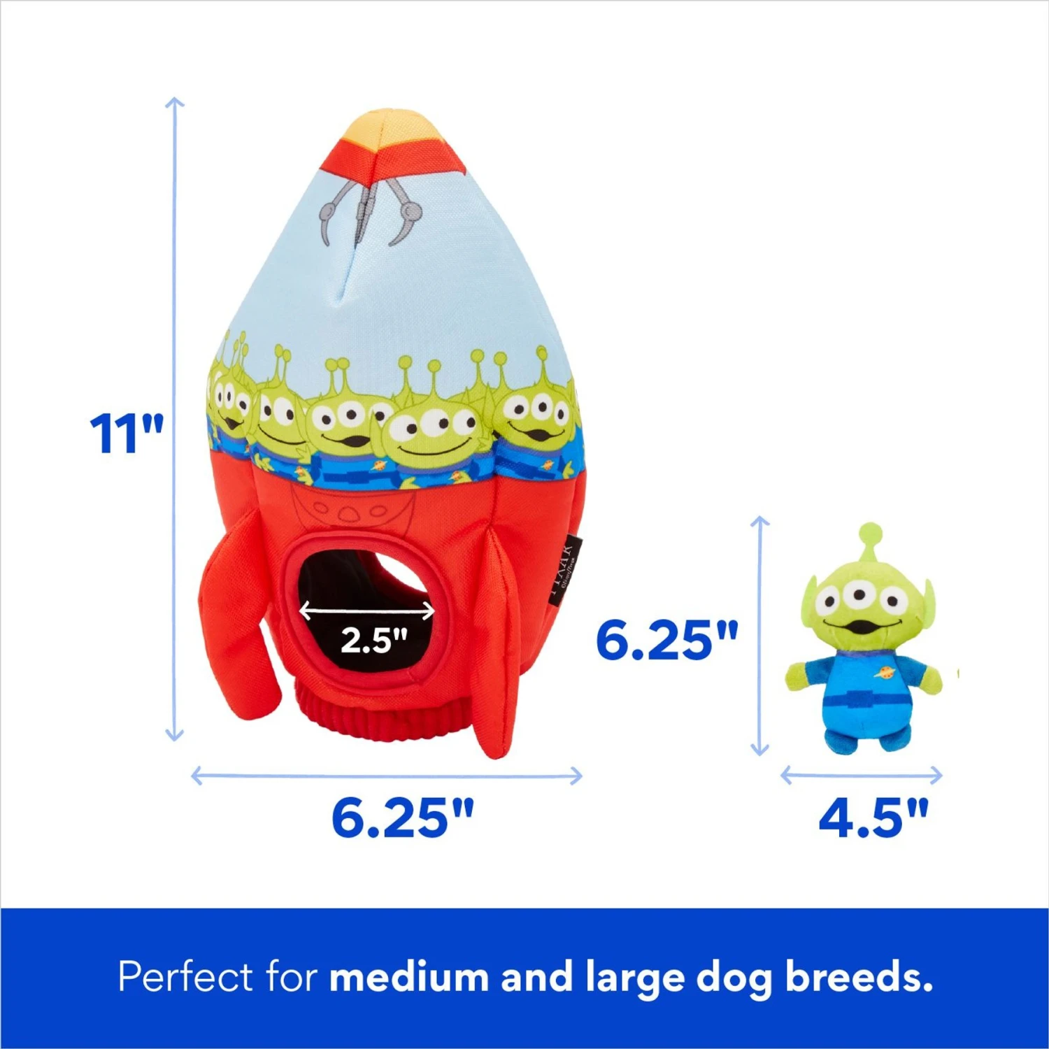 Pixar The Claw & Aliens Hide & Seek Puzzle Plush Squeaky Dog Toy 2 Pixar The Claw & Aliens Hide & Seek Puzzle Plush Squeaky Dog Toy - Image 2