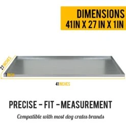 KOPEKS Heavy Duty Multipurpose Replacement Galvanized Metal Tray, Silver -Pet Care Sales 224458 PT2. AC SS1800 V1583418493