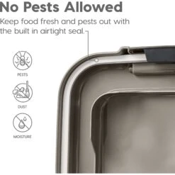 IRIS USA 3-Piece WeatherPro Airtight Stackable Dog, Cat & Bird Food Storage Container Combo With Scoop & Treat Box -Pet Care Sales 231627 PT4. AC SS1800 V1586959419