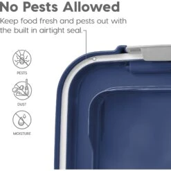 IRIS USA WeatherPro Airtight Dog, Cat, Bird & Other Pet Food Storage Bin Container With Attachable Casters -Pet Care Sales 231638 PT4. AC SS1800 V1680808963