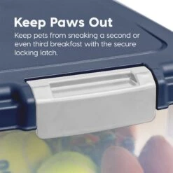 IRIS USA WeatherPro Airtight Dog, Cat, Bird & Other Pet Food Storage Bin Container With Attachable Casters -Pet Care Sales 231638 PT5. AC SS1800 V1680811727