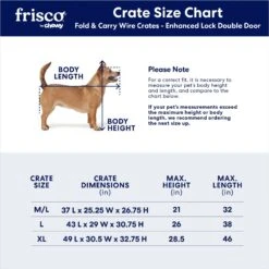Frisco Heavy Duty Enhanced Lock Double Door Fold & Carry Wire Dog Crate & Mat Kit -Pet Care Sales 233736 PT2. AC SS1800 V1667228087