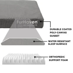 FurHaven Deluxe Oxford Orthopedic Indoor/Outdoor Dog & Cat Bed With Removable Cover 14 FurHaven Deluxe Oxford Orthopedic Indoor/Outdoor Dog & Cat Bed With Removable Cover -Pet Care Sales 238773 PT5. AC SS1800 V1606344425