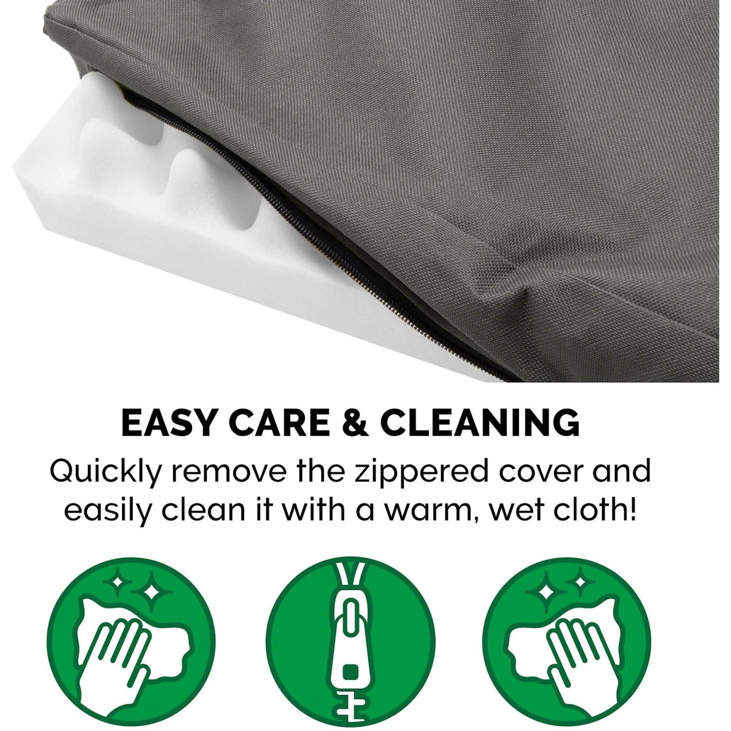 FurHaven Deluxe Oxford Orthopedic Indoor/Outdoor Dog & Cat Bed With Removable Cover 8 FurHaven Deluxe Oxford Orthopedic Indoor/Outdoor Dog & Cat Bed With Removable Cover - Image 8