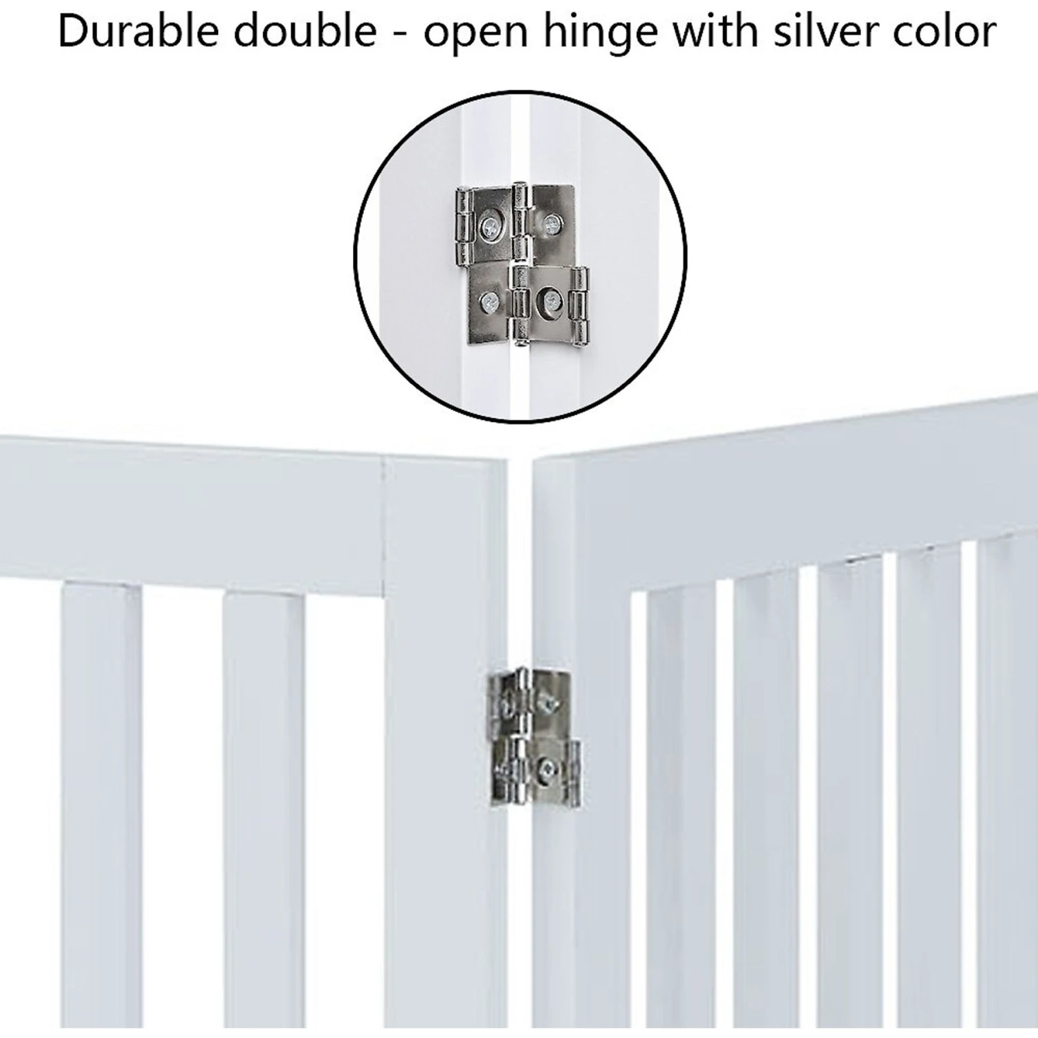Unipaws 3 Panel Free Standing Dog Gate 7 Unipaws 3 Panel Free Standing Dog Gate - Image 7