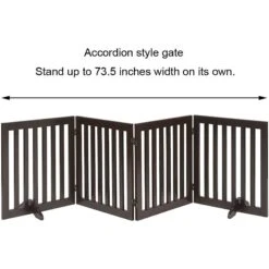 Unipaws 4 Panel Free Standing Dog Gate -Pet Care Sales 241588 PT4. AC SS1800 V1600388190