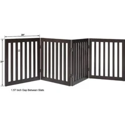 Unipaws 4 Panel Free Standing Dog Gate -Pet Care Sales 241588 PT5. AC SS1800 V1600389969