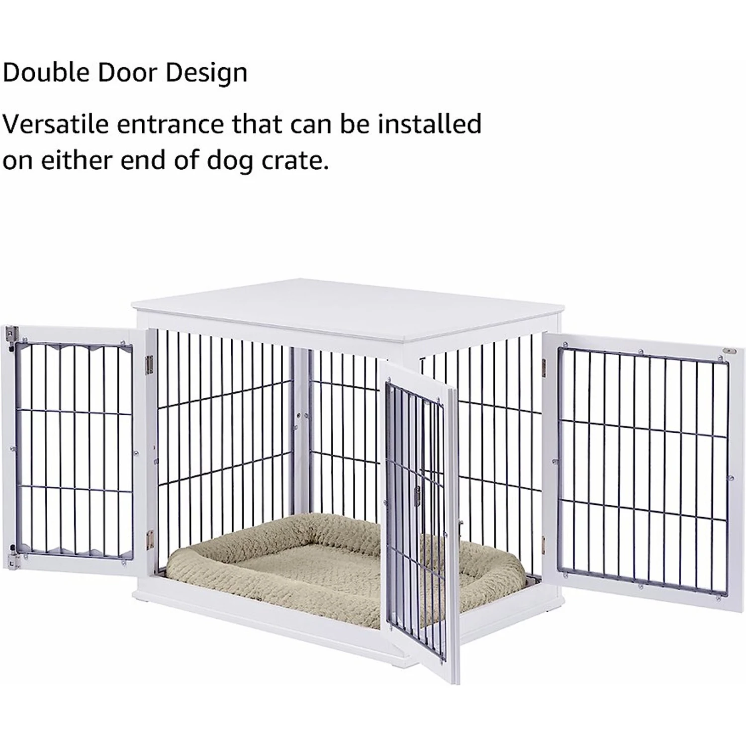 Unipaws End Table Wooden Dog Crate 5 Unipaws End Table Wooden Dog Crate - Image 5
