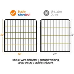 Yaheetech 8-Panel Dog Exercise Pen, Black 17 Yaheetech 8-Panel Dog Exercise Pen, Black -Pet Care Sales 242638 PT8. AC SS1800 V1673648620