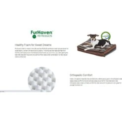 FurHaven Orthopedic Plush & Suede Sofa Dog & Cat Bed & Blanket, Gray, Large 17 FurHaven Orthopedic Plush & Suede Sofa Dog & Cat Bed & Blanket, Gray, Large -Pet Care Sales 242797 PT8. AC SS1800 V1598309870