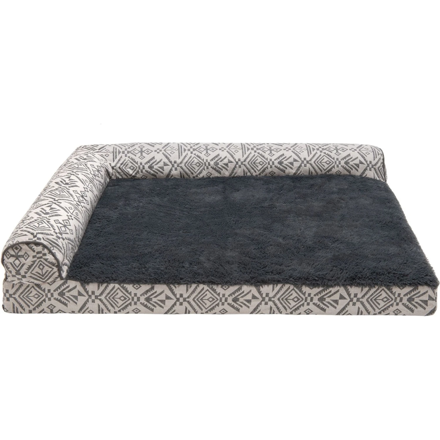 FurHaven Southwest Kilim Orthopedic Deluxe Chaise Dog & Cat Bed 3 FurHaven Southwest Kilim Orthopedic Deluxe Chaise Dog & Cat Bed - Image 3