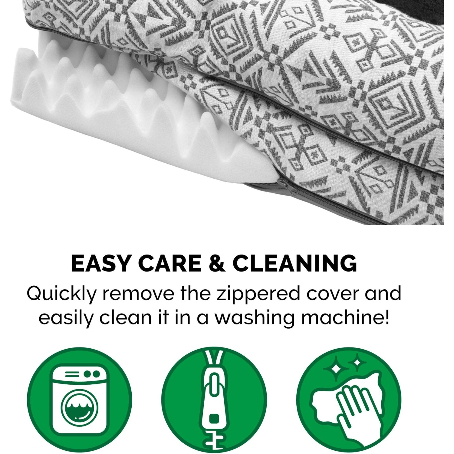 FurHaven Southwest Kilim Orthopedic Deluxe Chaise Dog & Cat Bed 8 FurHaven Southwest Kilim Orthopedic Deluxe Chaise Dog & Cat Bed - Image 8