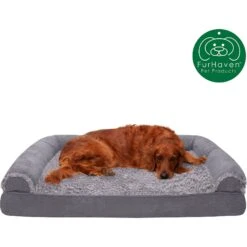 FurHaven Faux Fur & Suede Memory Foam Sofa Dog & Cat Bed 12 FurHaven Faux Fur & Suede Memory Foam Sofa Dog & Cat Bed -Pet Care Sales 244428 PT3. AC SS1800 V1606791433
