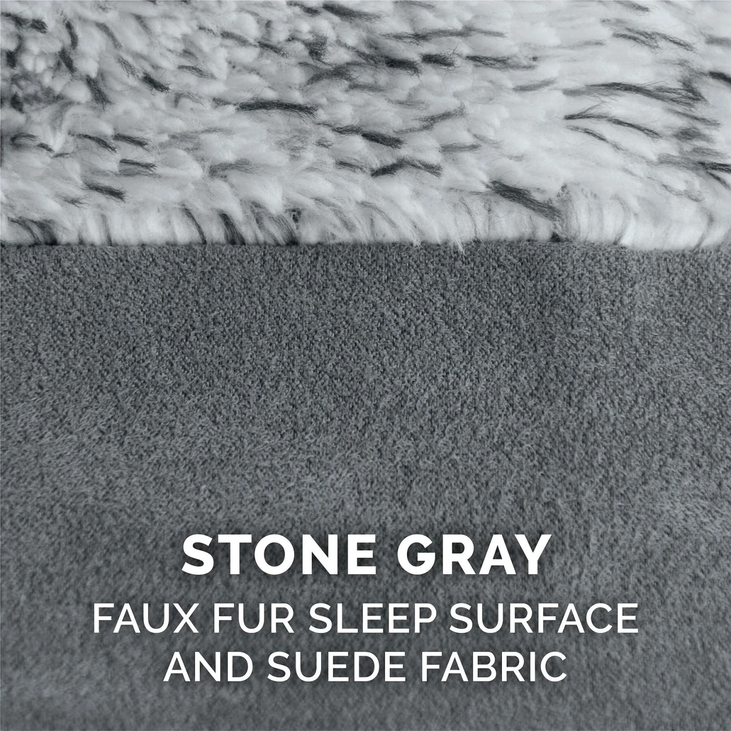 FurHaven Faux Fur & Suede Memory Foam Sofa Dog & Cat Bed 9 FurHaven Faux Fur & Suede Memory Foam Sofa Dog & Cat Bed - Image 9