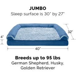 FurHaven Faux Fur & Suede Cooling Gel Sofa Dog & Cat Bed 13 FurHaven Faux Fur & Suede Cooling Gel Sofa Dog & Cat Bed -Pet Care Sales 244475 PT4. AC SS1800 V1667227696