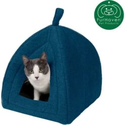 FurHaven Calming Fleece Covered Dog & Cat Bed -Pet Care Sales 244616 PT3. AC SS1800 V1612504902