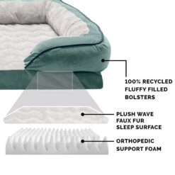 FurHaven Velvet Waves Perfect Comfort Orthopedic Sofa Cat & Dog Bed 14 FurHaven Velvet Waves Perfect Comfort Orthopedic Sofa Cat & Dog Bed -Pet Care Sales 244630 PT5. AC SS1800 V1669921807