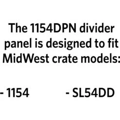 MidWest 54-in Solution Series SL54DD & 1154 Dog Crate Divider Panel, Black, Giant -Pet Care Sales 244770 PT3. AC SS1800 V1608165140