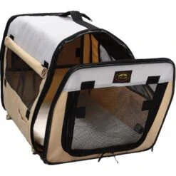 Pet Life Folding Zippered Wire-Framed Dog Crate -Pet Care Sales 245207 PT4. AC SS1800 V1596720060