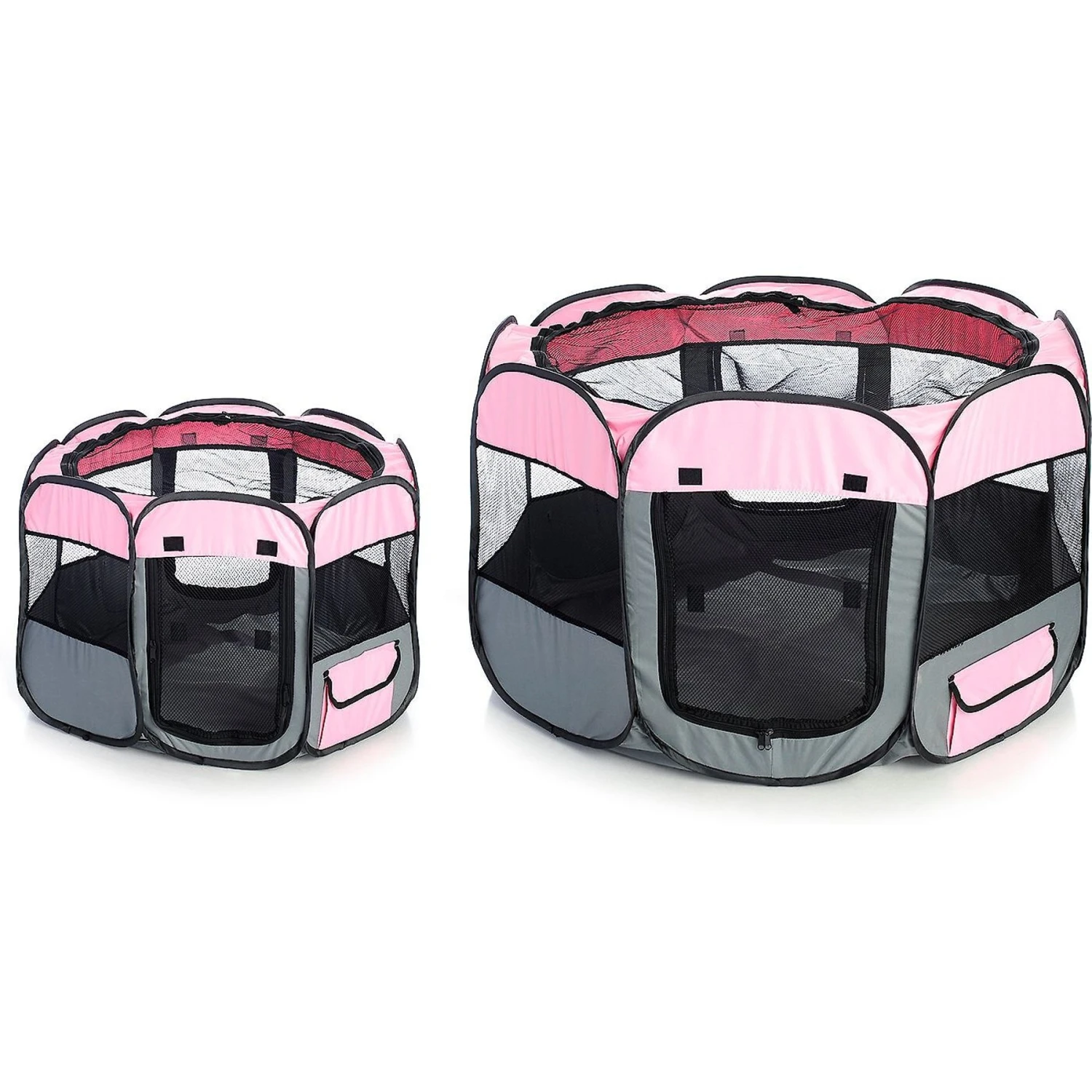 Pet Life All-Terrain Wire-Framed Collapsible Travel Dog Playpen 4 Pet Life All-Terrain Wire-Framed Collapsible Travel Dog Playpen - Image 4