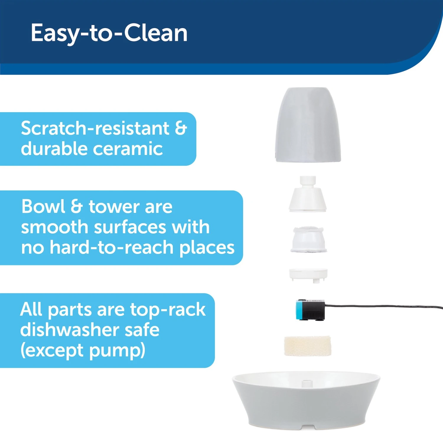 PetSafe Creekside Quiet Dog & Cat Fountain, 60-oz 3 PetSafe Creekside Quiet Dog & Cat Fountain, 60-oz - Image 3