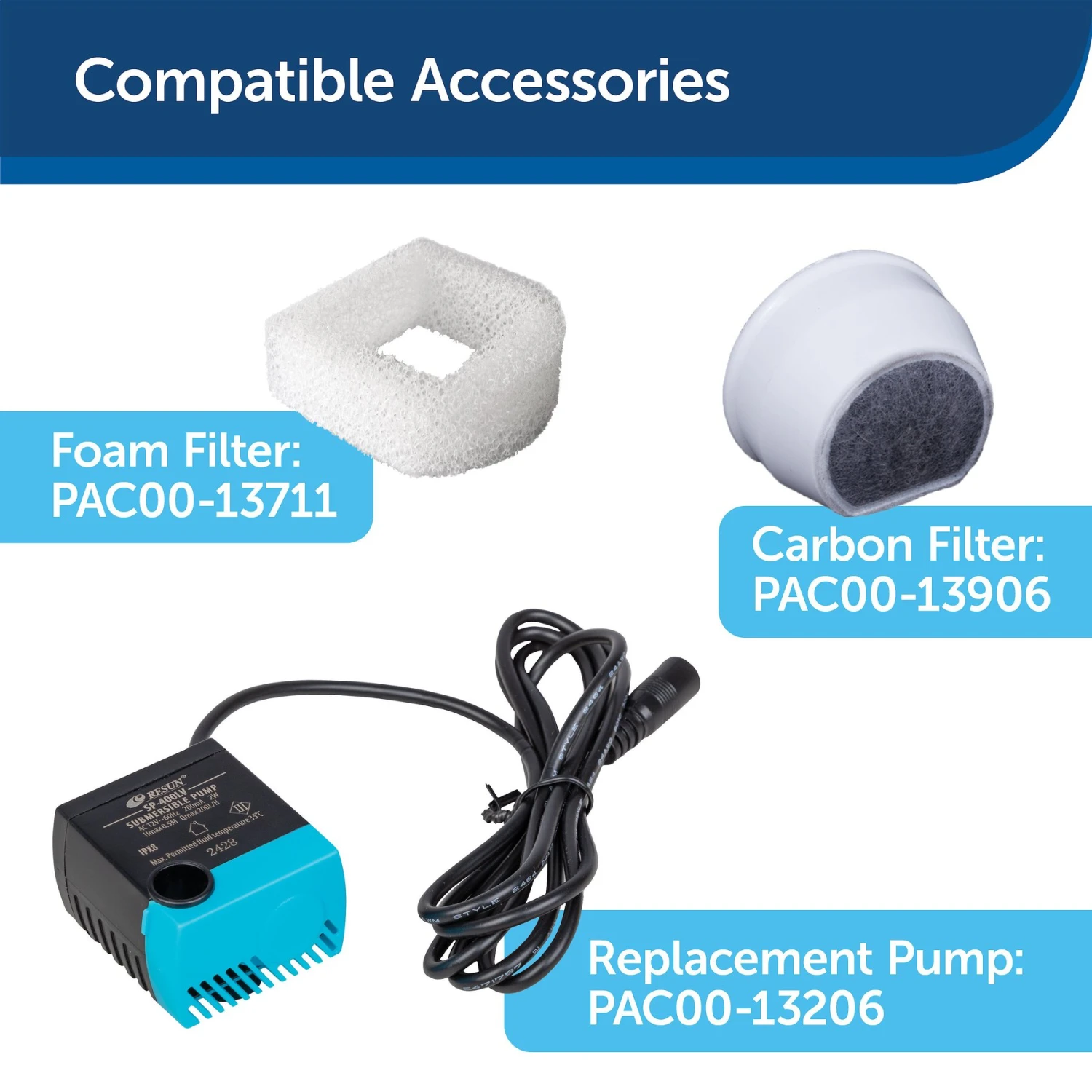 PetSafe Creekside Quiet Dog & Cat Fountain, 60-oz 6 PetSafe Creekside Quiet Dog & Cat Fountain, 60-oz - Image 6