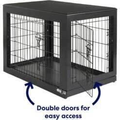 Frisco Double Door Furniture Style Dog Crate, Black 7 Frisco Double Door Furniture Style Dog Crate, Black -Pet Care Sales 253026 PT3. AC SS1800 V1615840384