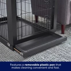 Frisco Double Door Furniture Style Dog Crate, Black 8 Frisco Double Door Furniture Style Dog Crate, Black -Pet Care Sales 253026 PT4. AC SS1800 V1615840503