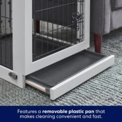 Frisco Double Door Furniture Style Dog Crate, White -Pet Care Sales 253029 PT4. AC SS1800 V1617644245