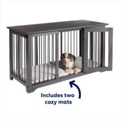 Frisco "Broadway" Dog Crate Credenza & Mat Kit -Pet Care Sales 255324 PT3. AC SS1800 V1667228425