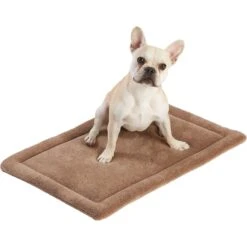 Frisco Heavy Duty Fold & Carry Double Door Collapsible Wire Dog Crate & Frisco Micro Terry Dog Crate Mat -Pet Care Sales 255531 PT4. AC SS1800 V1604149291